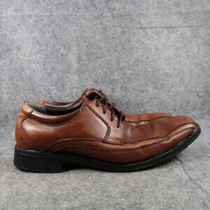 Dockers Shoes Mens 10.5 Oxford Derby Formal Dress Leather Lace Up Comfort Brown